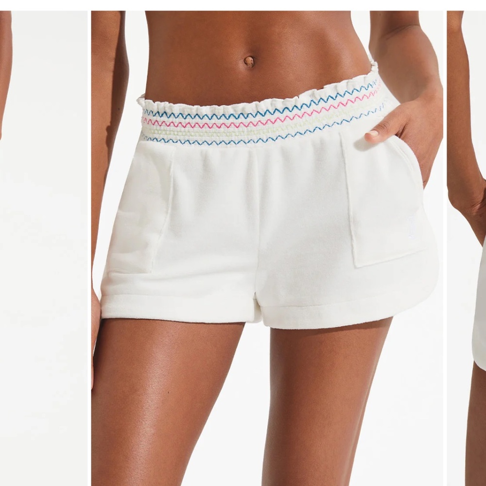 Juicy Couture RETRO COTTON VELOUR SHORTS